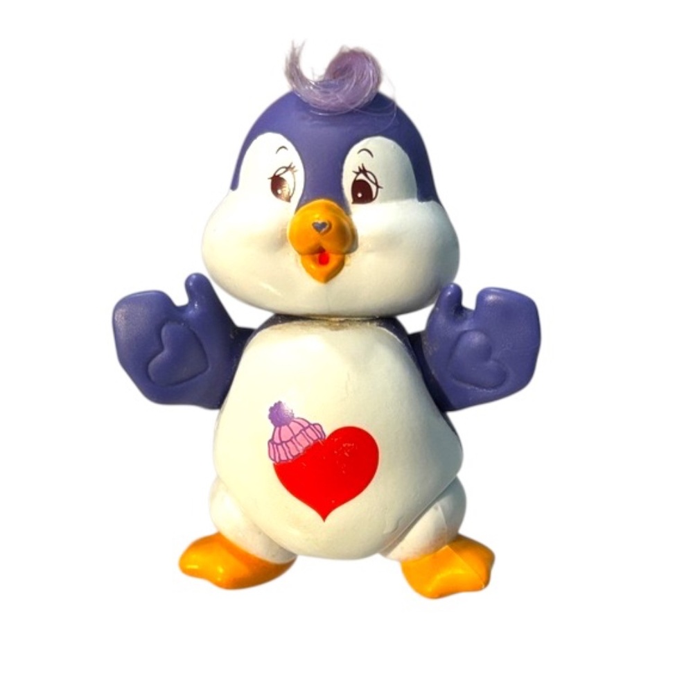 Vintage 1985 Care Bear Cousin Cozy Bear Penguin Posable PVC Action Figure